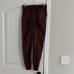 Women’s  Brown Jogger Pants with Drawstring Waist